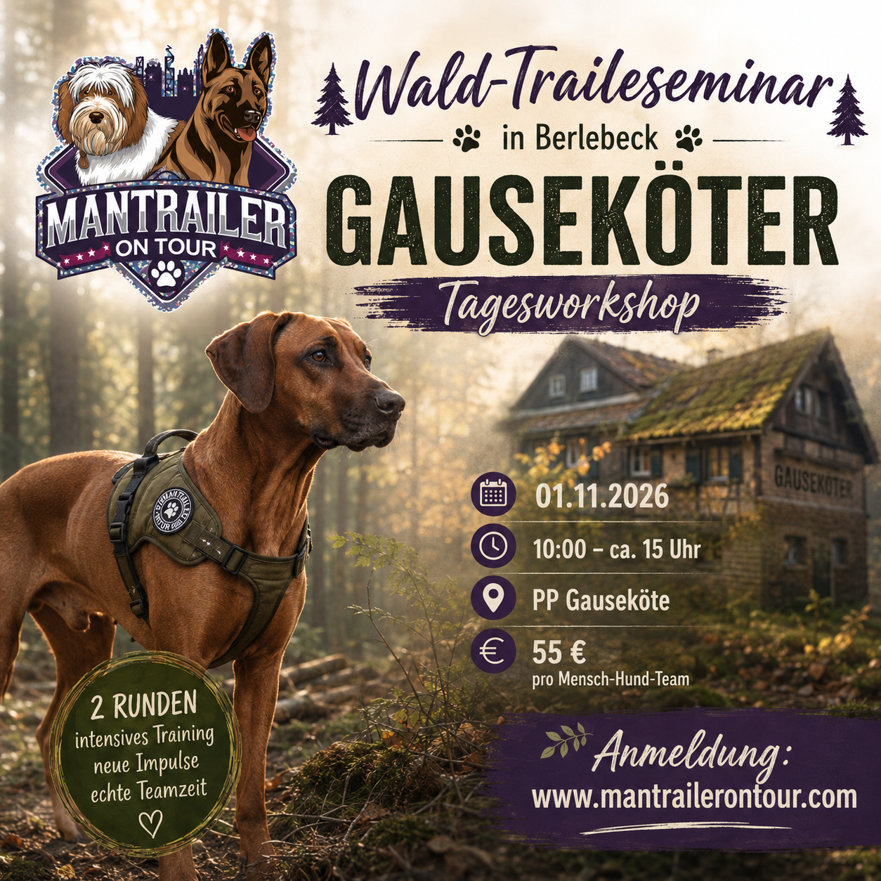 Waldseminar am 01.11.2026 in der Gauseköte