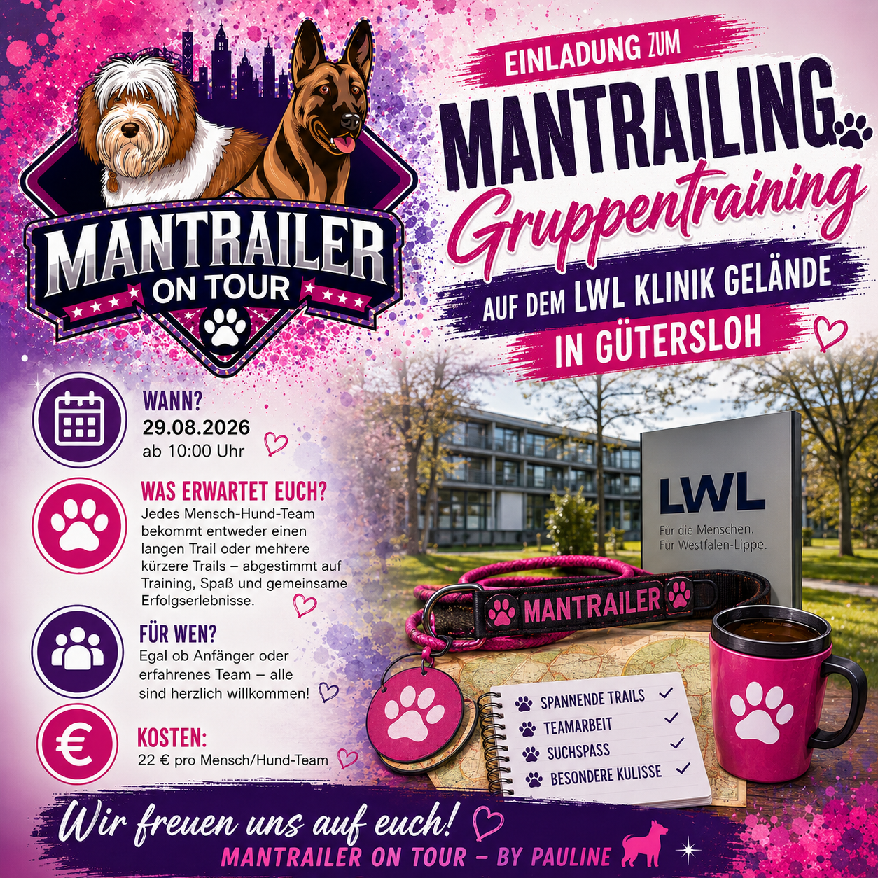 Gruppentraining am 29.08.26 auf dem LWL Gelände Gütersloh