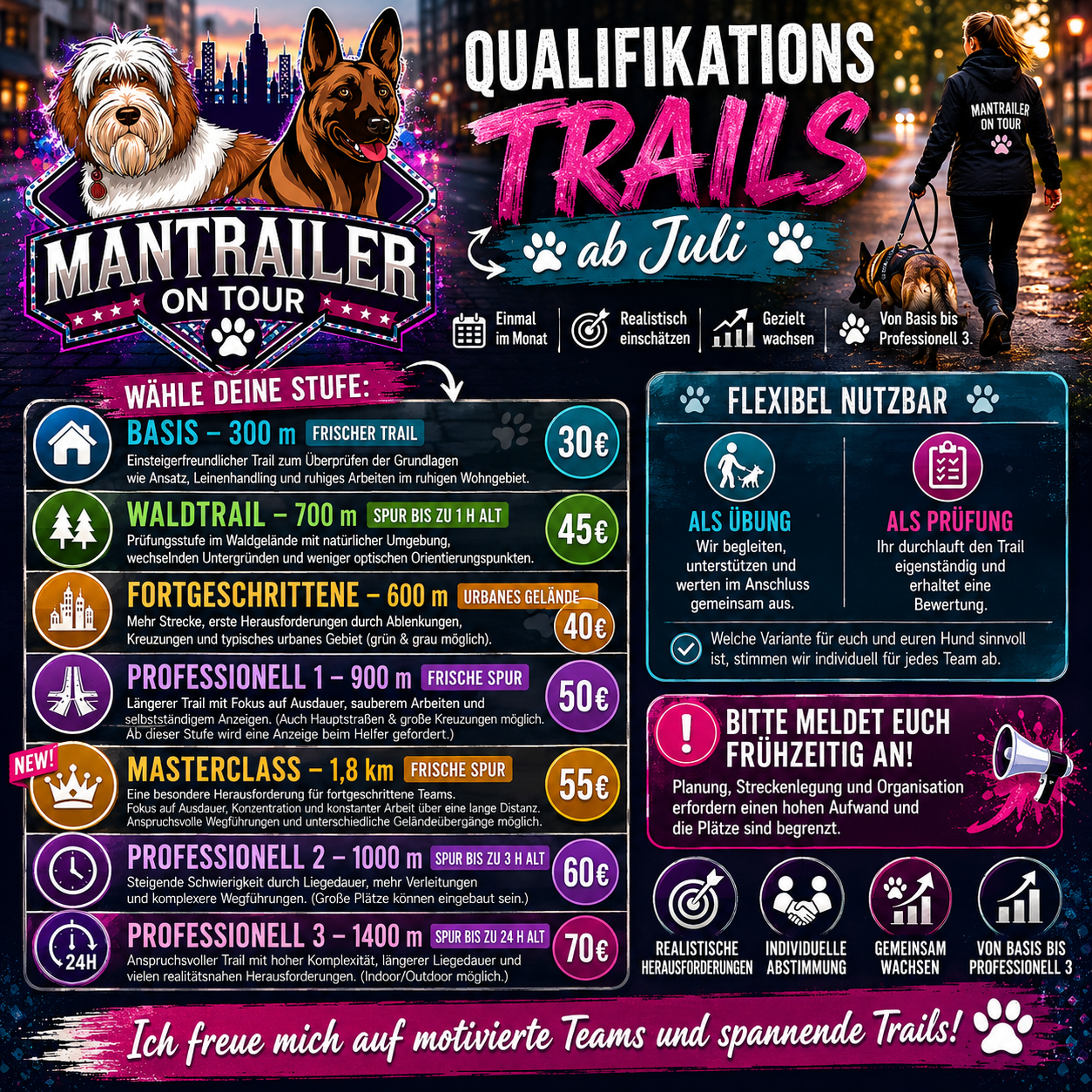 Qualifikationstrails am 30.08.2026