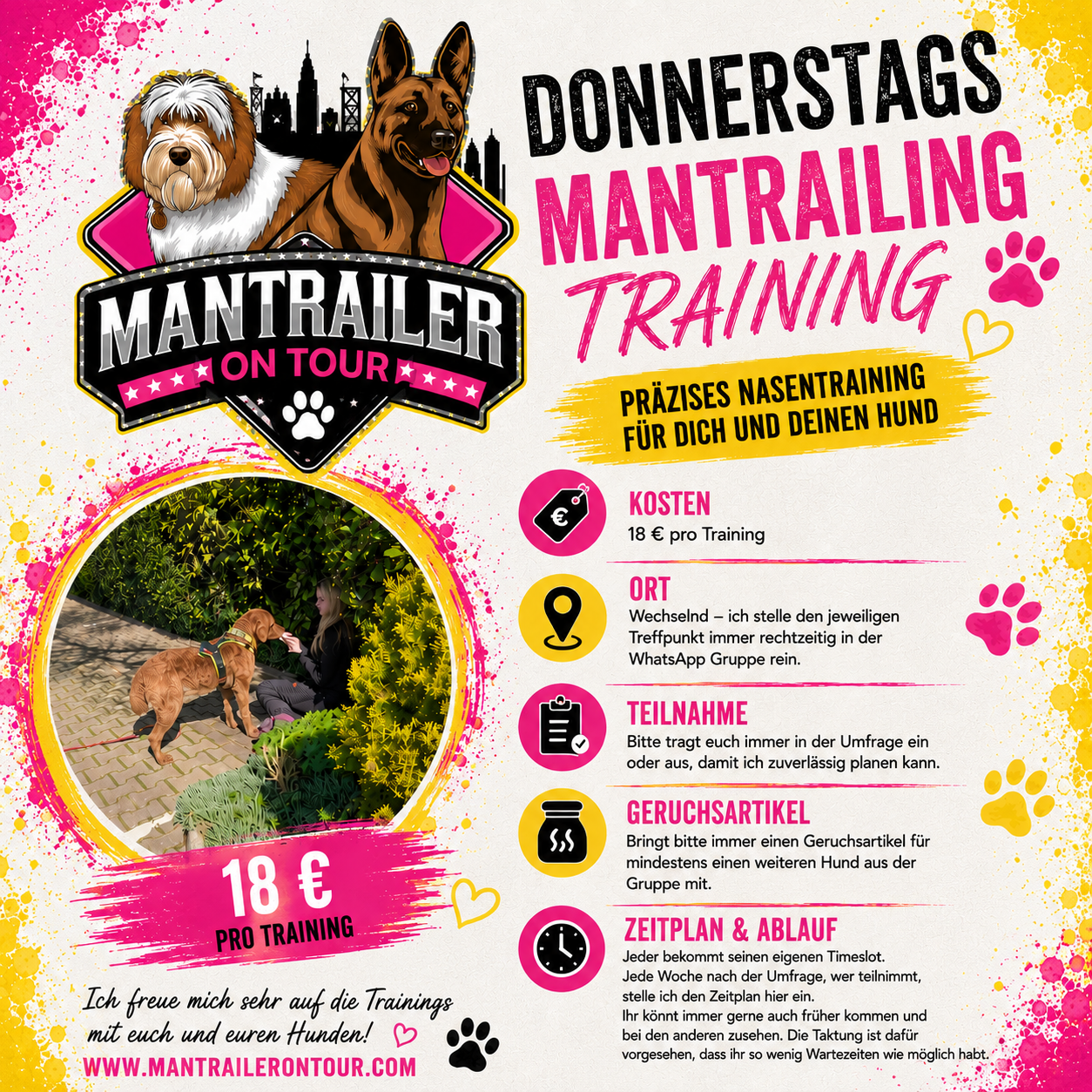 Donnerstags Training, Slots ab 10 - 14 Uhr (Kreis Gütersloh)