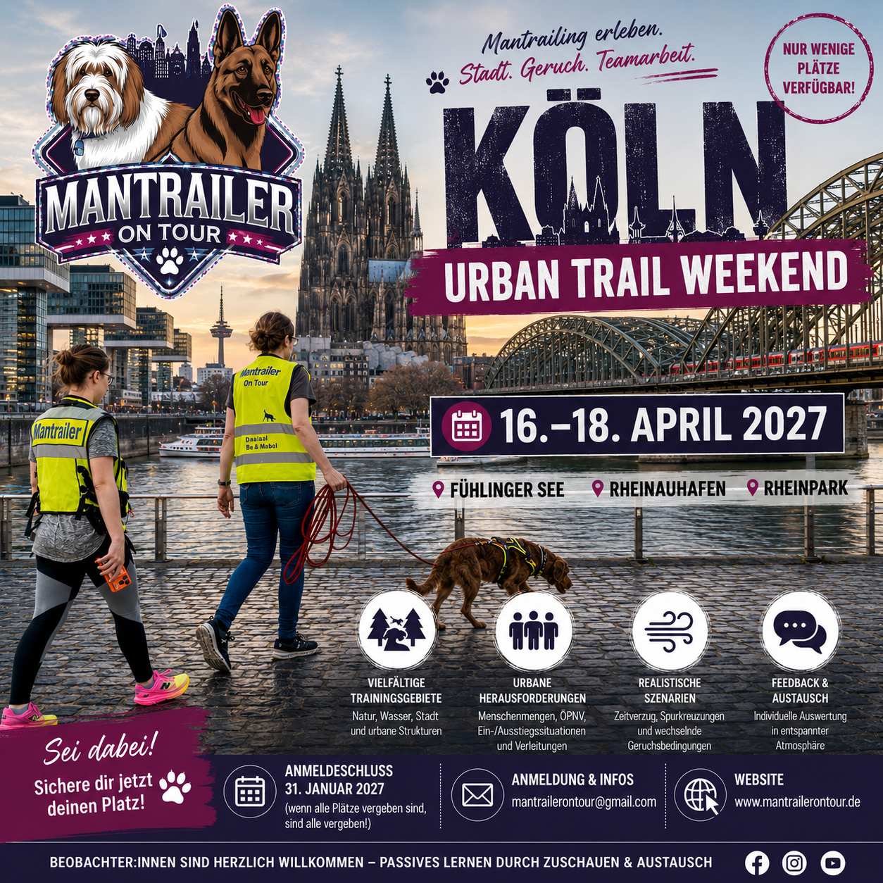 Köln Urban Trail Weekend 16.-18.04.2027