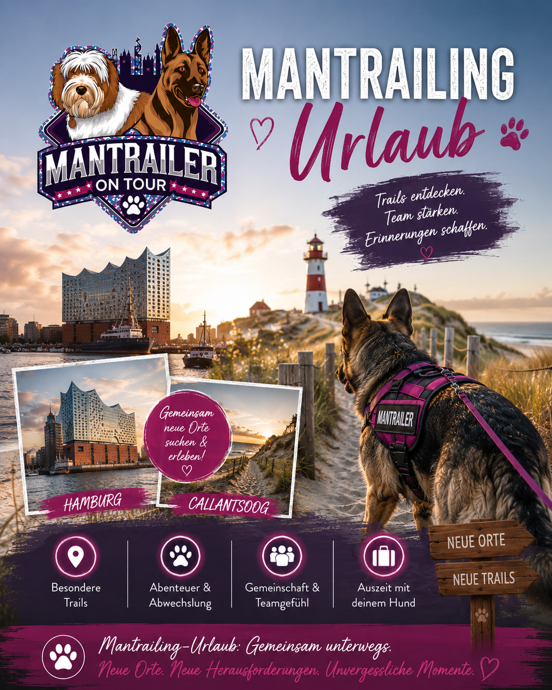 Mantrailing Urlaub