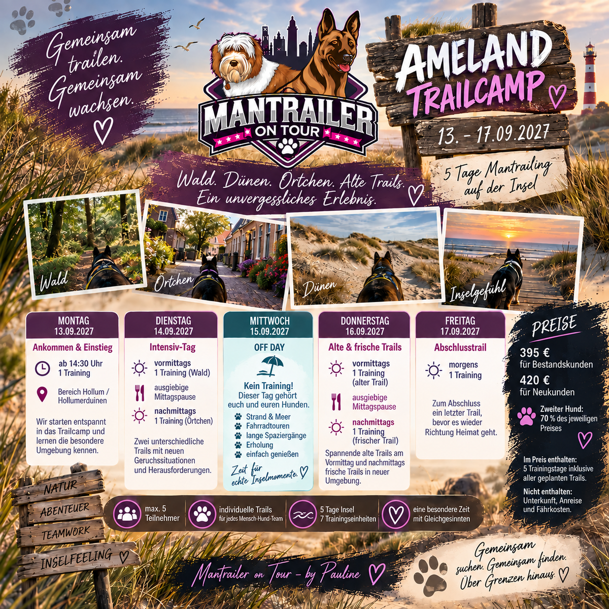 Trailcamp Ameland 13.-17.09.2027