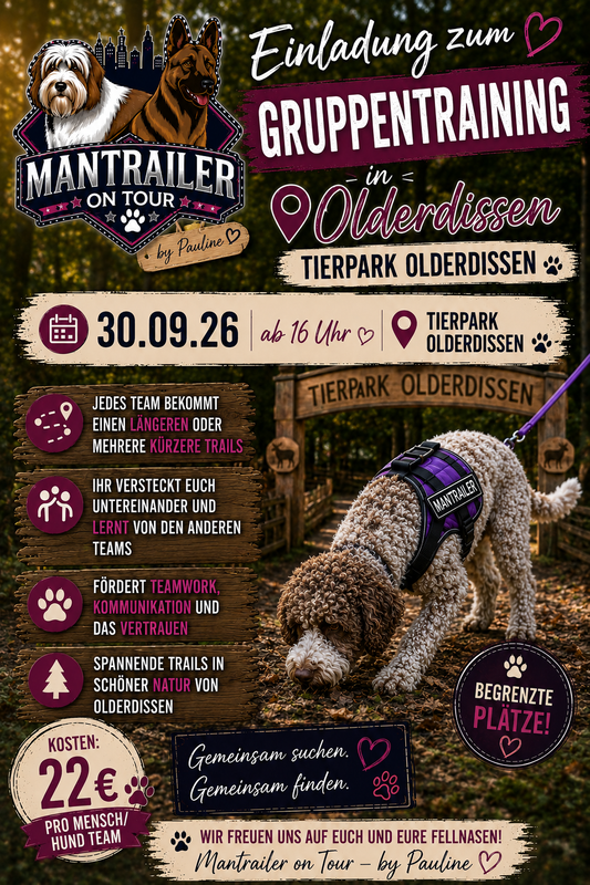 Gruppentraining am 30.09.26 im Tierpark Olderdissen