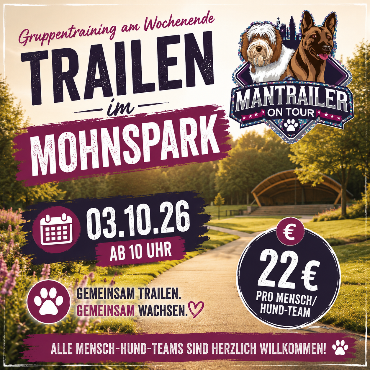 Gruppentraining am 03.10.26 in Mohns Park Gütersloh