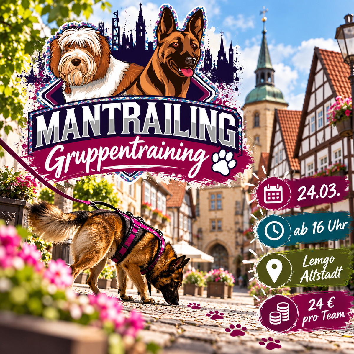 Gruppentraining am 24.03 in Lemgo