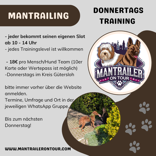 Donnerstags Training, Slots ab 10 - 14 Uhr (Kreis Gütersloh)